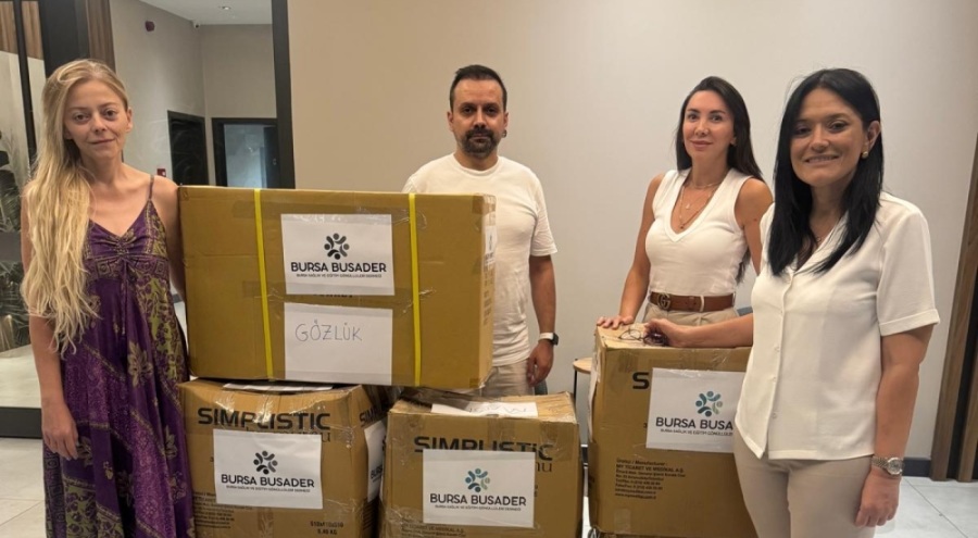 Bursa BUSADER'in yardım eli yangın bölgesine ulaştı