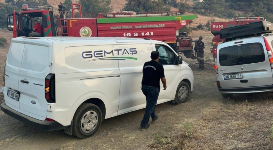 Gemlik Belediyesi'nden orman yangınına destek!