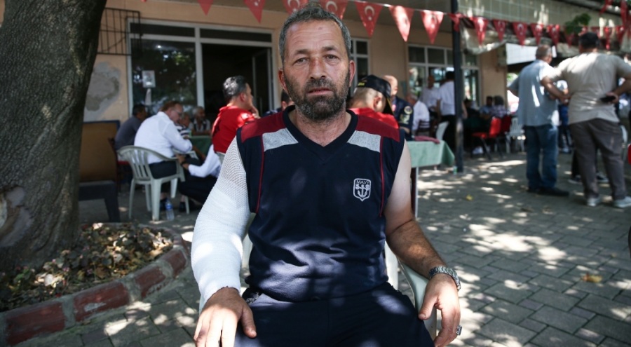 Bursa'da yangına müdahale ederken yaralandı