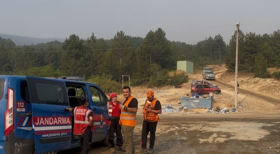 Bursa'daki yangında alevler etkisini kaybetti! Havadan görüntülendi