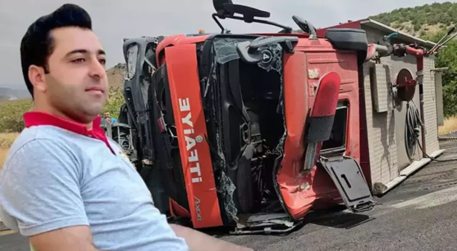Bir acı haber de Diyarbakır'dan! Yangın söndürmeye giden itfaiye eri kazada öldü