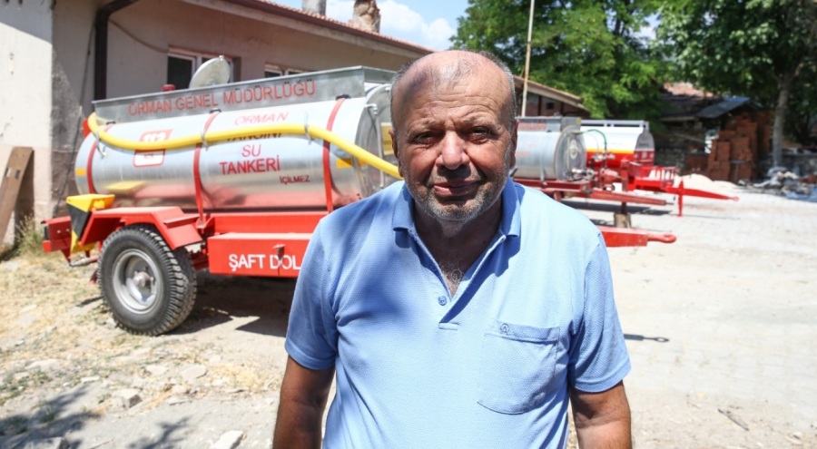 Bursa'da yangın kahramanına hediye edilen tanker sayısı 3 oldu!