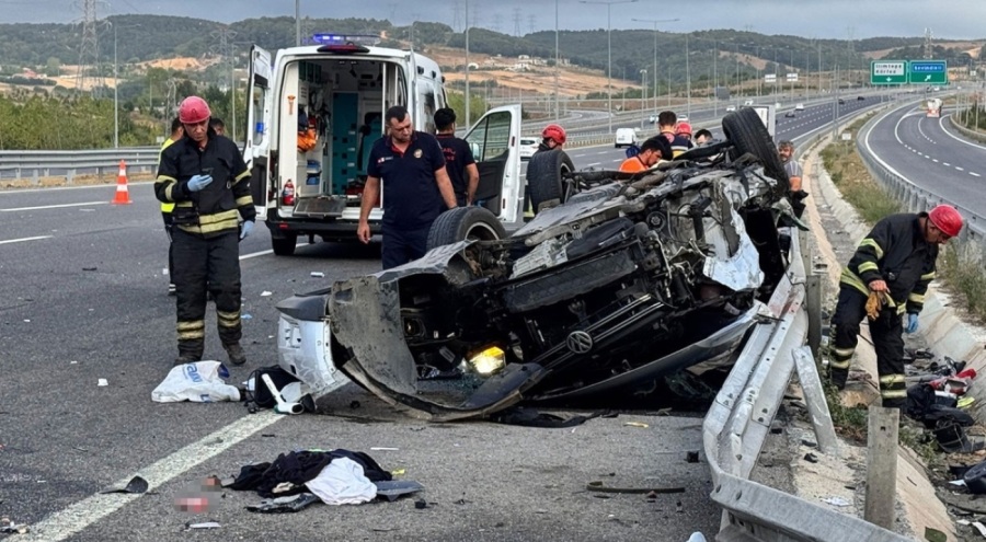 Kuzey Marmara Otoyolu'nda feci kaza: Ölü ve yaralılar var