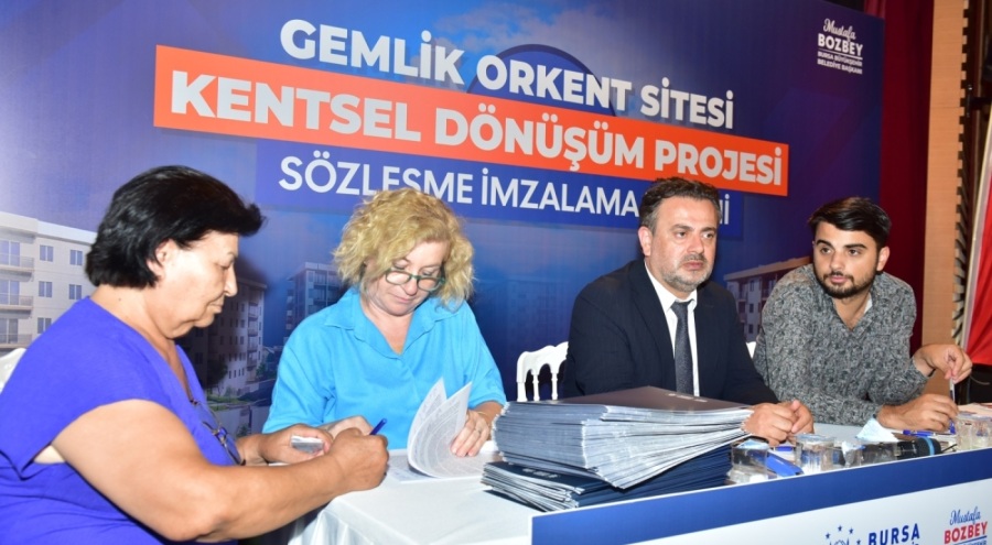 Bursa'da Orkent Sitesi Kentsel Dönüşüm Projesi'nde imzalar atıldı