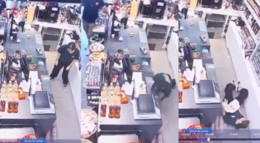 Market çalışanı yorgunluktan bayıldı