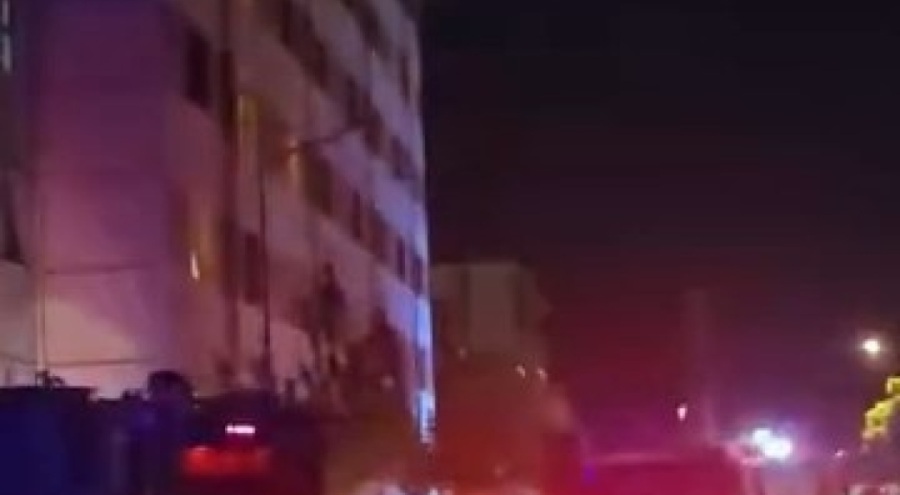 Bursa'da öğrenci yurdunda korkutan yangın!