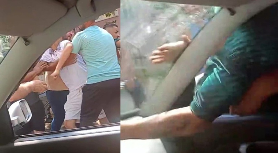 Trafikte korkunç olay! Sürücüyü darbedip araç camlarını kırdılar