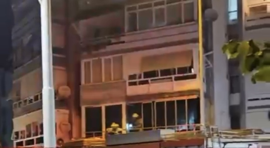 Bursa'da sitede çıkan yangın korkuttu