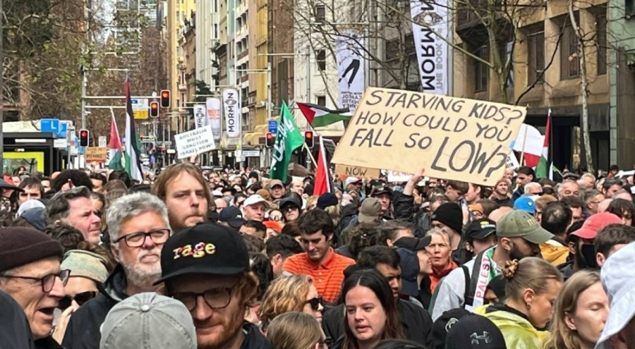 Sidney'de Filistin'e destek eylemi düzenlendi