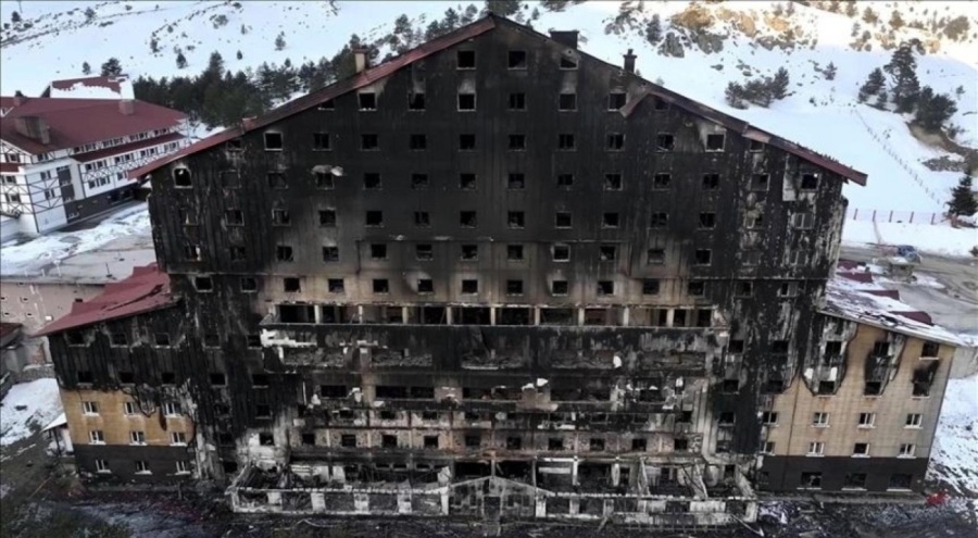 Bakanlıktan, otel yangınıyla ilgili eski İş Başmüfettişi hakkında soruşturma izni