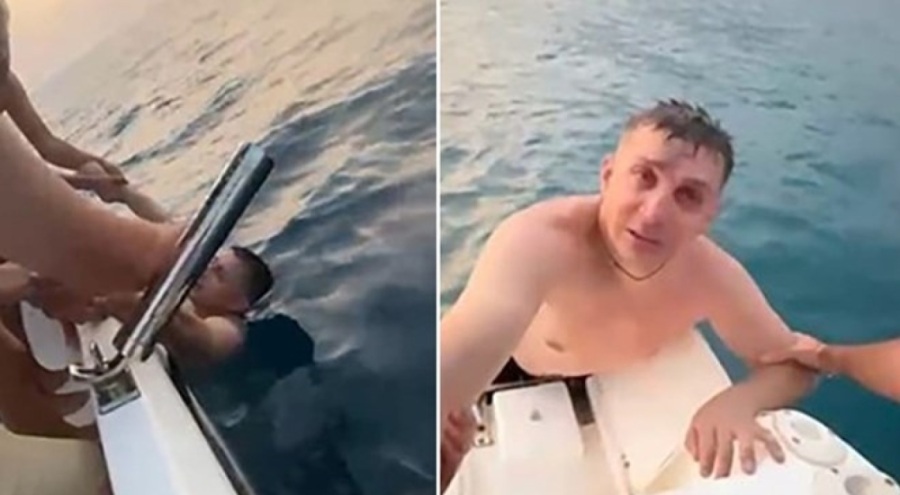 Ukraynalı turisti balıkçılar kurtardı