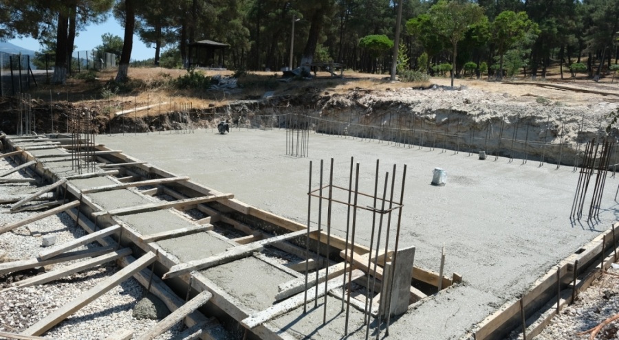 Bursa'nın Orhaneli ilçesinde  karavan ve çadır park alanı yapımı