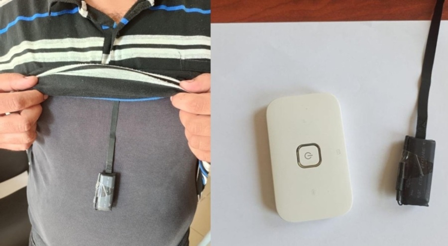 Hatay'da kopya düzeneğiyle ehliyet sınavına girmek isterken yakalandı