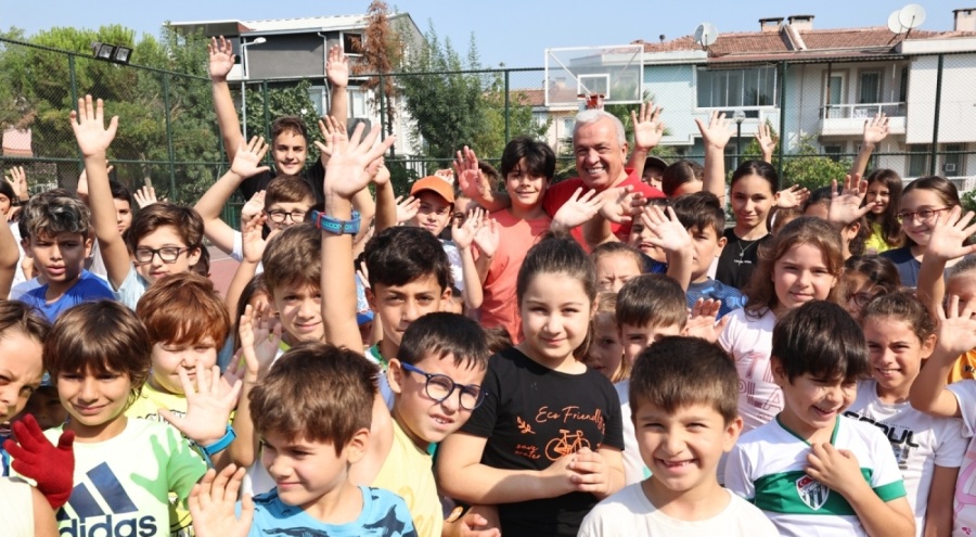 Bursa Nilüfer'de çocuklara spor sevgisi aşılanıyor