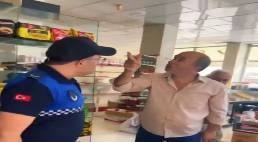 Esnaftan zabıtaya saldırı! "Şerefime seni vururum"