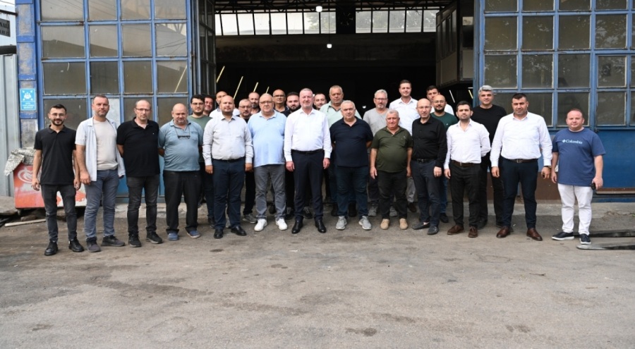 Karacabey Belediye Başkanı Fatih Karabatı sanayi esnafıyla kahvaltıda buluştu