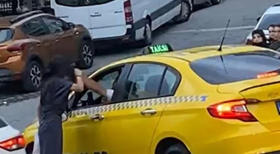 Taksici dehşeti! Tartıştığı genç kızı yumruk atarak bayılttı