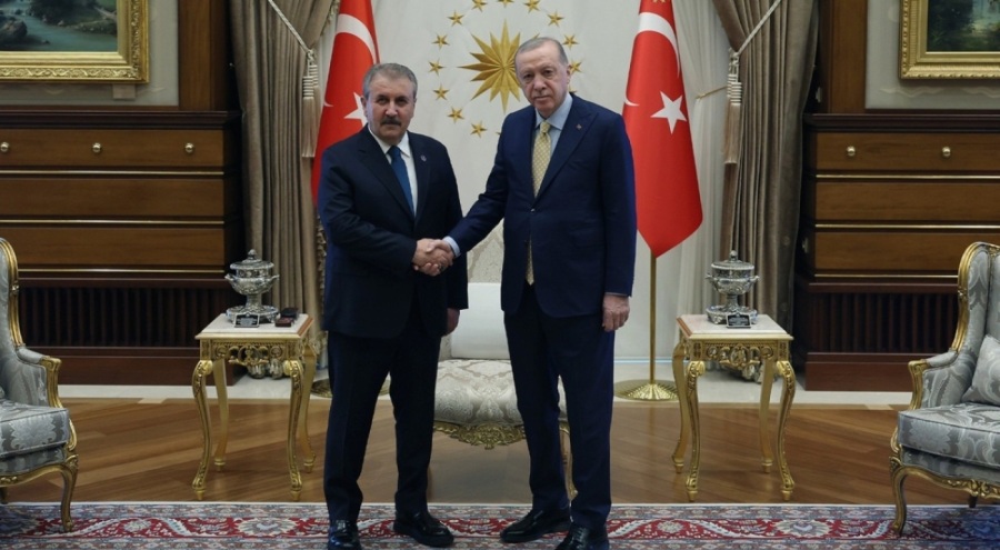 Cumhurbaşkanı Erdoğan, BBP lideri Mustafa Destici'yi kabul etti