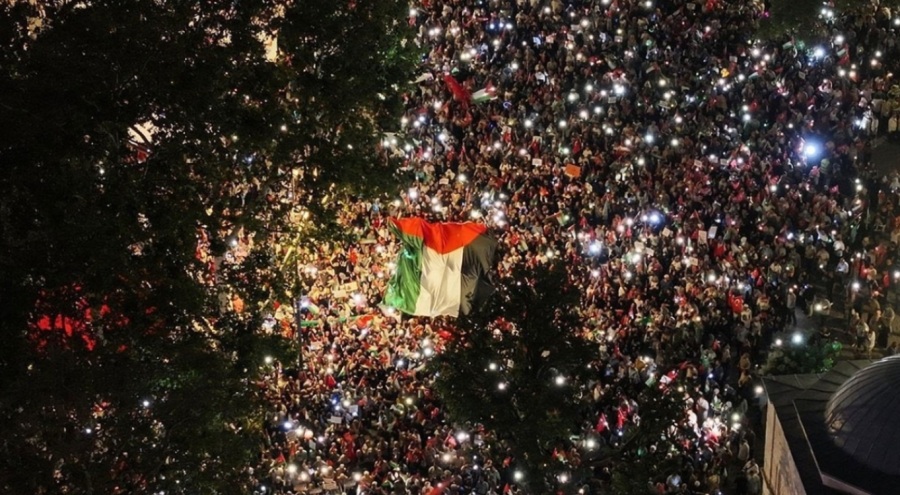 İstanbul'da 'Gazze'ye Umut Işığı Ol' yürüyüşü