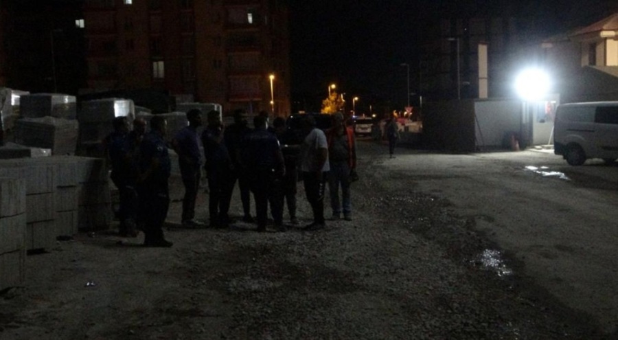 Şantiye işçileri birbirine girdi: Yaralılar var