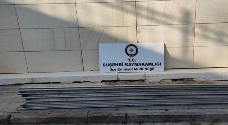Alüminyum hırsızları  yakalandı