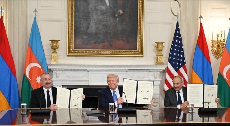 Azerbaycan ile Ermenistan'ın Beyaz Saray'da parafladığı barış anlaşmasının metni paylaşıldı