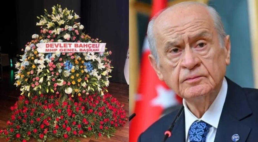 Devlet Bahçeli'den AK Parti kongresine özel çiçek aranjmanı