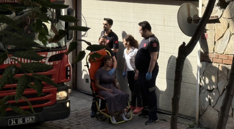 5 katlı binada korkutan yangın