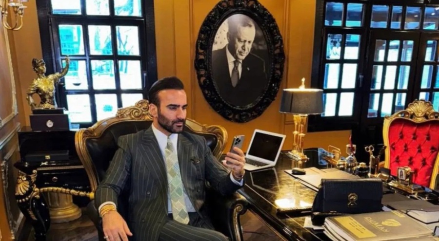 Altın varaklı odasında Cumhurbaşkanı Erdoğan'ın fotoğrafıyla gündem olan avukat gözaltına alındı!