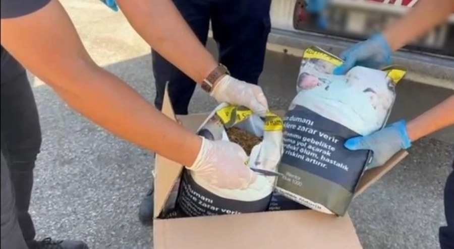 Tonlarca kaçak tütün ele geçirildi