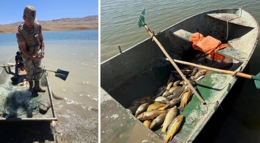 Kaçak balık avlayanlara para cezası verildi