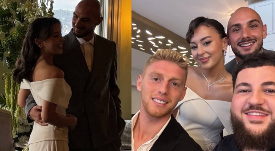 Mill&icirc; futbolcu Ahmed Kutucu ve fenomen Asena Atalar nişanlandı