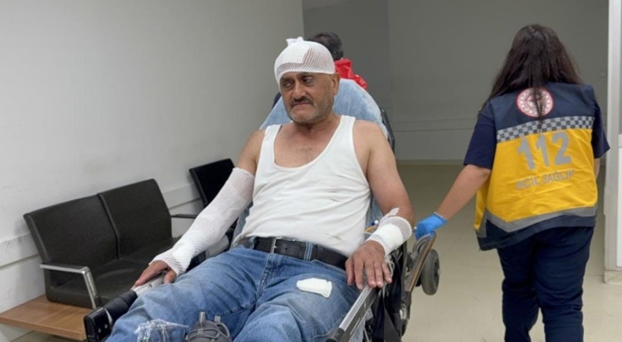 Tüp parlayınca alevler içinde kaldı, dereye atlayıp yanmaktan son anda kurtuldu