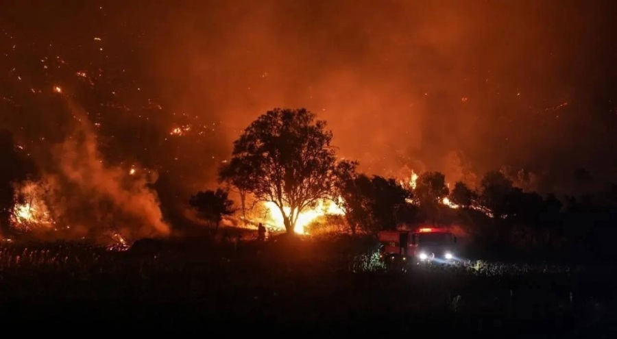 Çanakkale'deki yangında 126 vatandaş tahliye edildi