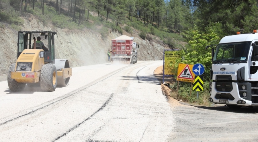 Bursa'da dağ ilçelerine ulaşım konforu artıyor