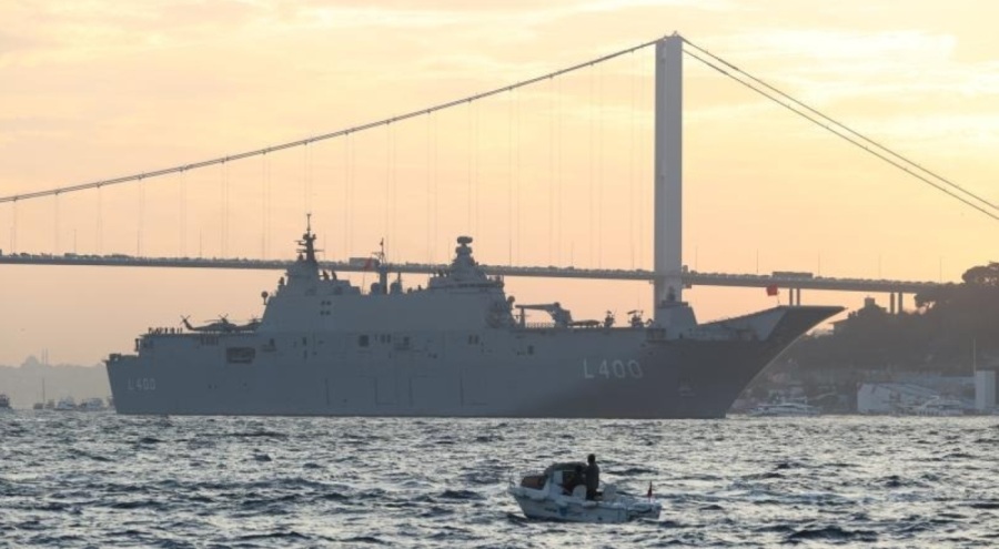 TCG Anadolu 'Zafer Yolculuğu'na çıktı