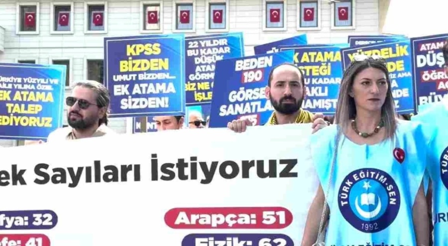 Ataması yapılmayan öğretmenler Bursa'da ses yükseltti!