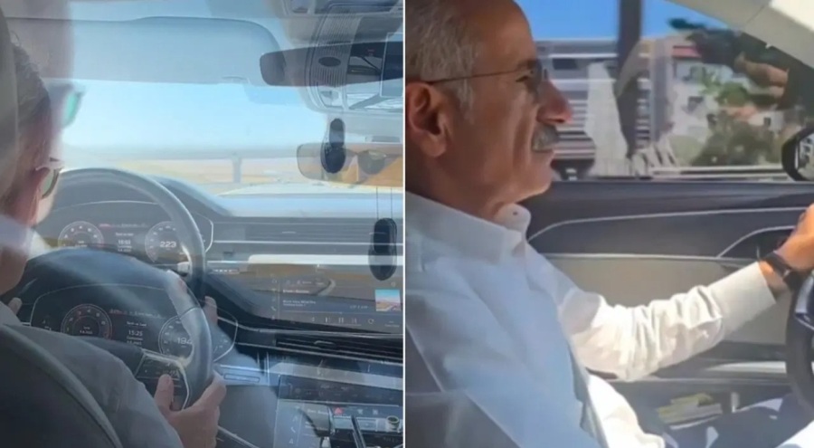 Bakan Uraloğlu 225 kilometre hızla aracı kullandığını paylaştı: Tepkilerin ardından ceza yedi