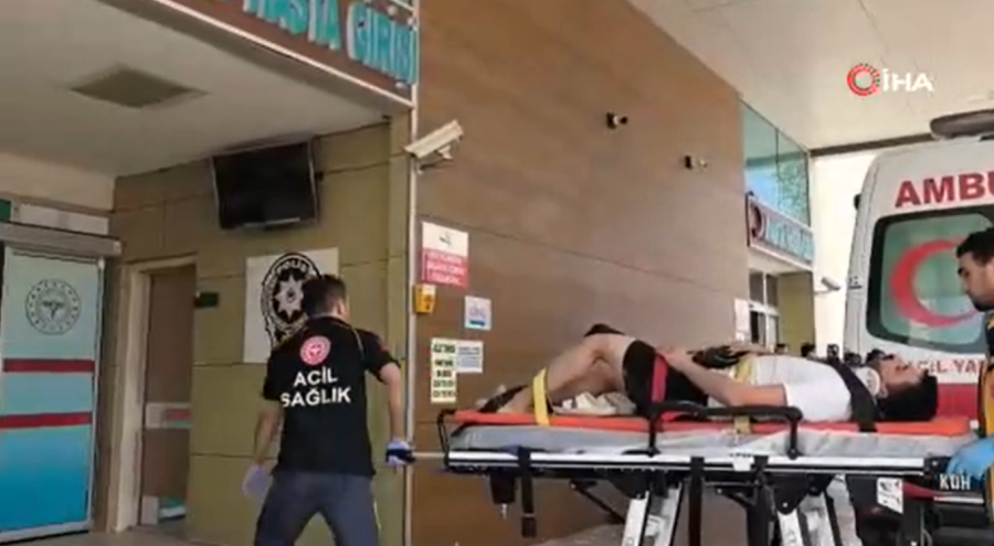 Bursa'da feci iş kazası! Üzerine kum dolu inşaat kovası düştü...