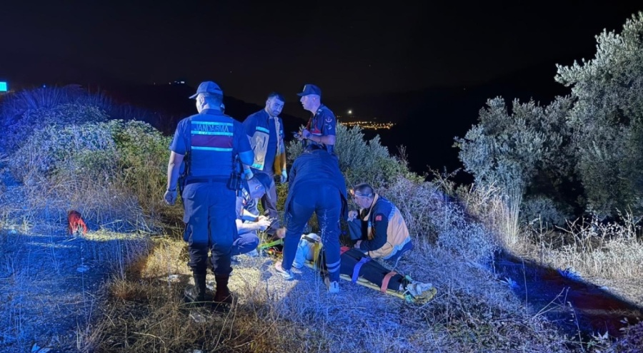Bursa'da motosiklet kazası! Yaralı sürücü 40 dakika sonra bulundu