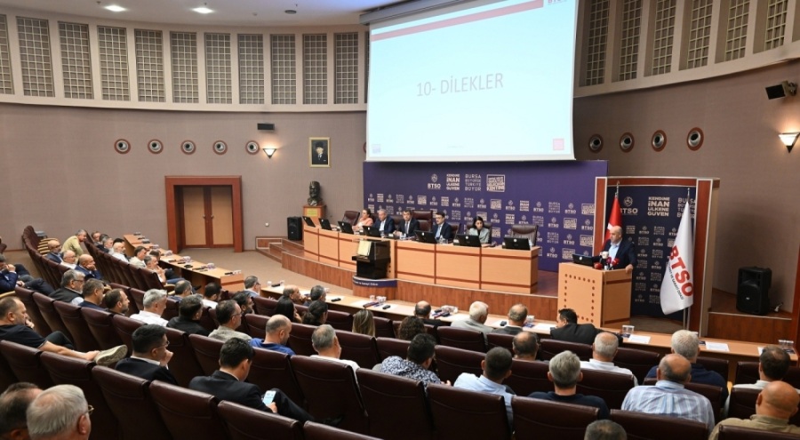 BTSO Ağustos Ayı Meclis Toplantısı yapıldı