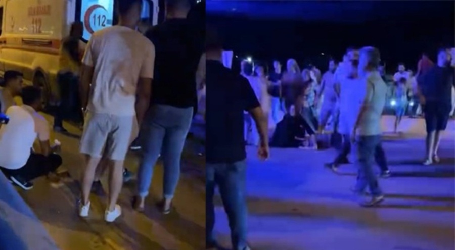 Anne ve kızına otomobil çarptı