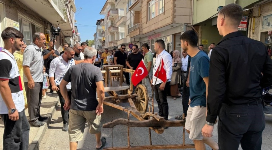 İznik'te ilginç düğün geleneği
