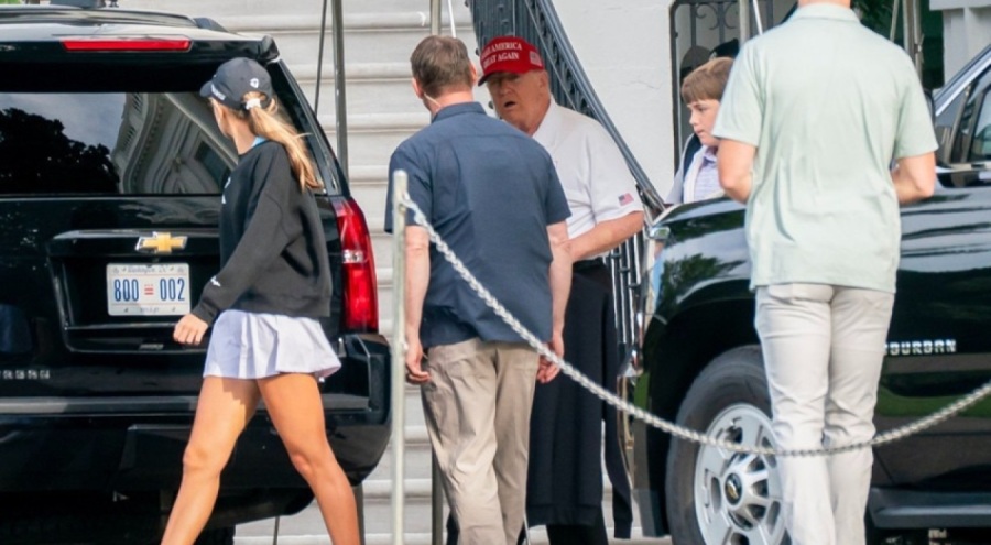Trump 5 günlük sessizliği golf fotoğrafıyla bozdu