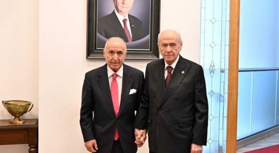 Eski CHP Genel Başkanı Çetin'den Bahçeli'ye ziyaret