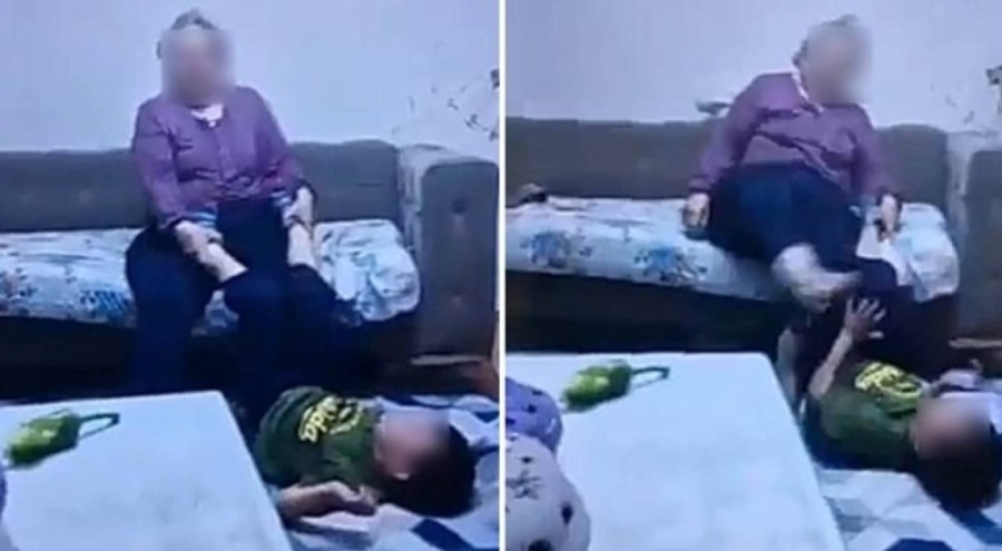 Babaanneden torununa dayak! Çocuk, koruma altına alındı