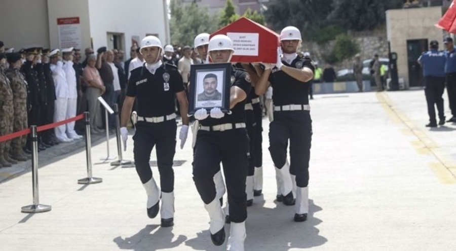 Şehit özel harekat polisine veda