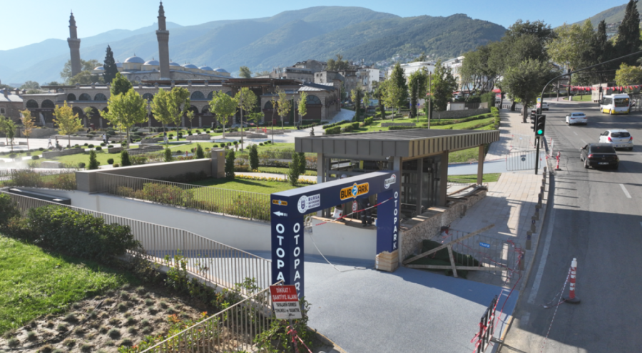 Bursa Hanlar bölgesindeki 280 araçlık otopark hizmete girdi