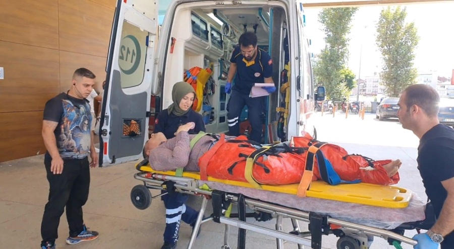 Bursa'da üzerine sunta düşen işçinin bacakları kırıldı