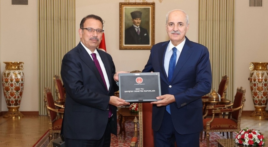 TBMM Başkanı Kurtulmuş, Sayıştay Başkanı Yener'i kabul etti